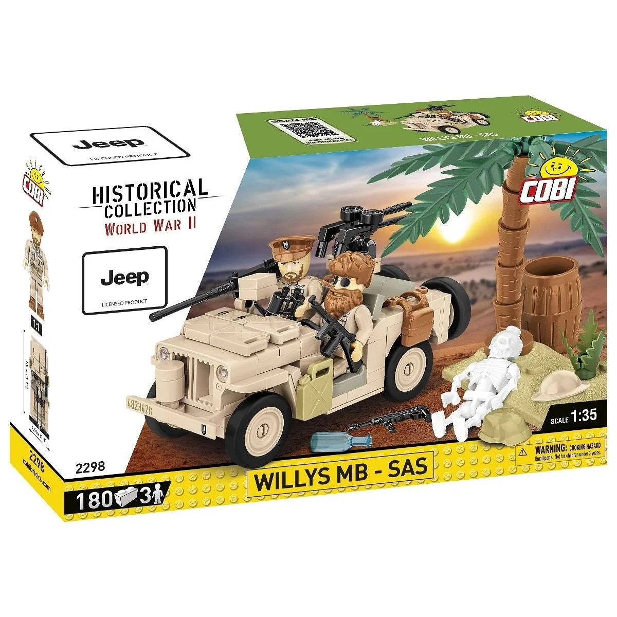 Cobi Willys Jeep MB, Desert, Special Air Service (SAS) WWII